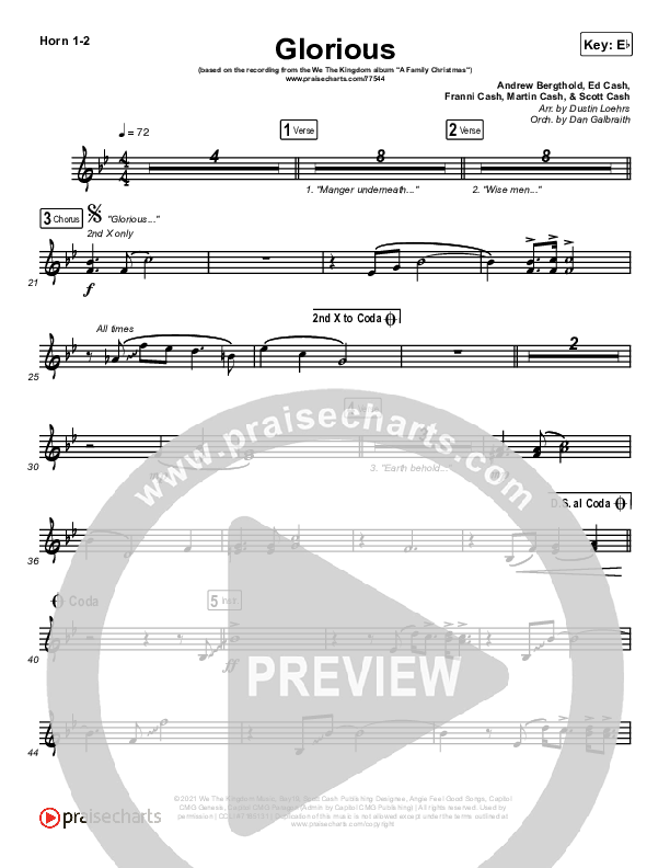 Glorious Brass Pack (We The Kingdom)