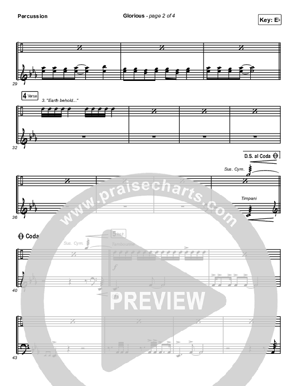 Glorious Percussion (We The Kingdom)