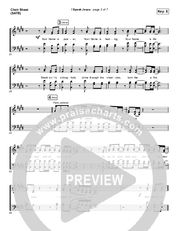 I Speak Jesus (Choral Anthem SATB) Choir Sheet (SATB) (Charity Gayle / Arr. Luke Gambill)