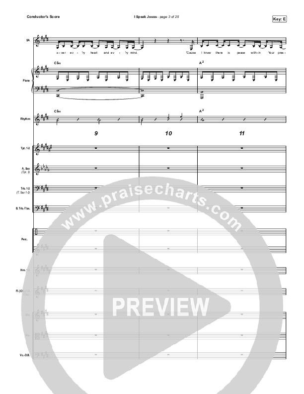I Speak Jesus (Choral Anthem SATB) Conductor's Score (Charity Gayle / Arr. Luke Gambill)