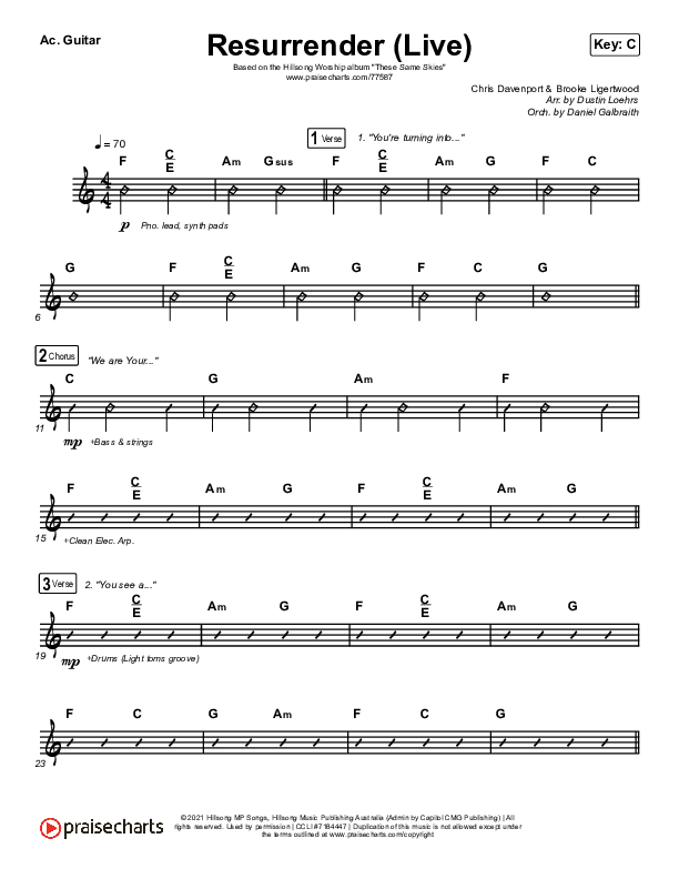Sunrise (Acoustic) Chords PDF (River Valley AGES) - PraiseCharts
