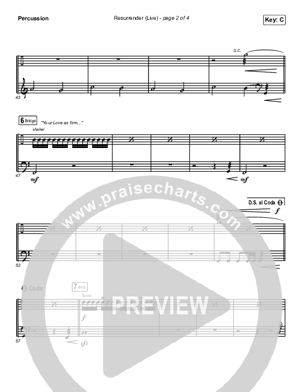 Resurrender (Live) Percussion (Hillsong Worship / Brooke Ligertwood)