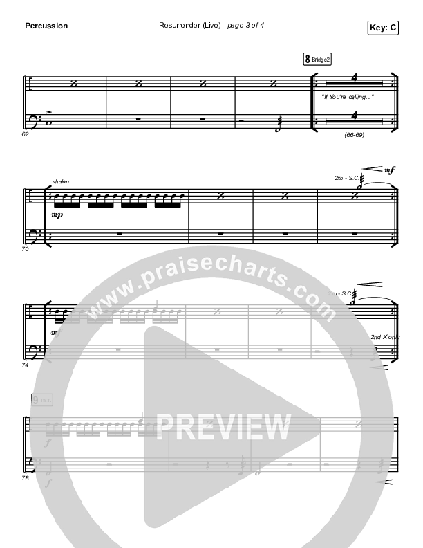 Resurrender (Live) Percussion (Hillsong Worship / Brooke Ligertwood)