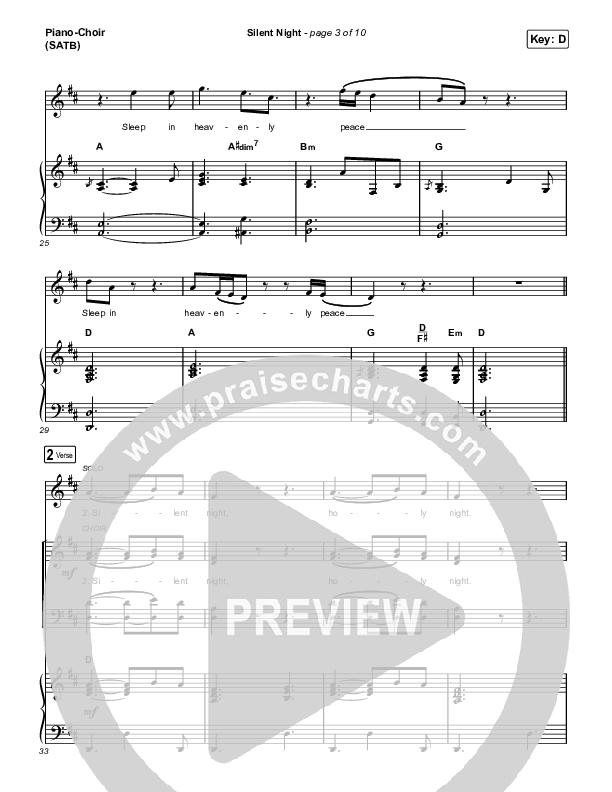 Silent Night Piano/Vocal Pack (Zach Williams)