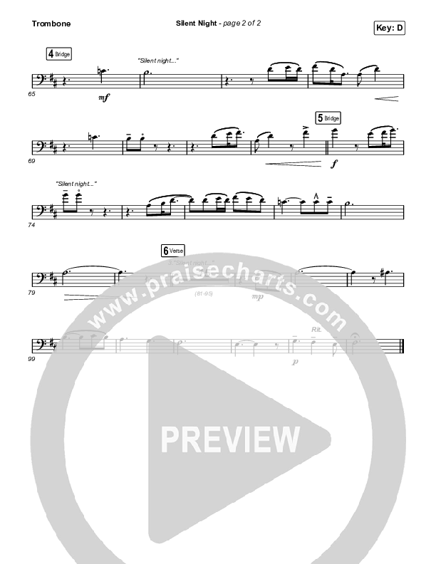 Silent Night Trombone (Zach Williams)