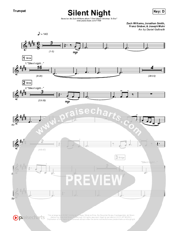 Silent Night Trumpet (Zach Williams)