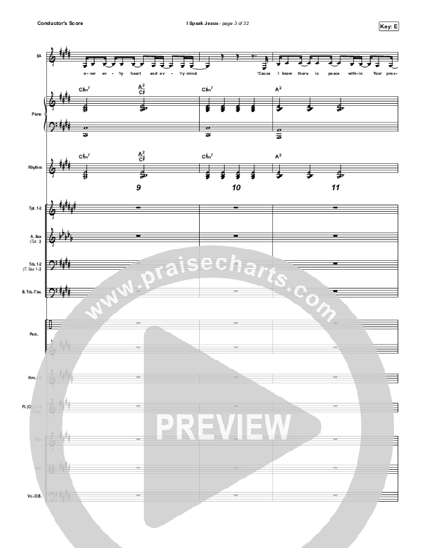 I Speak Jesus Conductor's Score (Charity Gayle / Steven Musso)