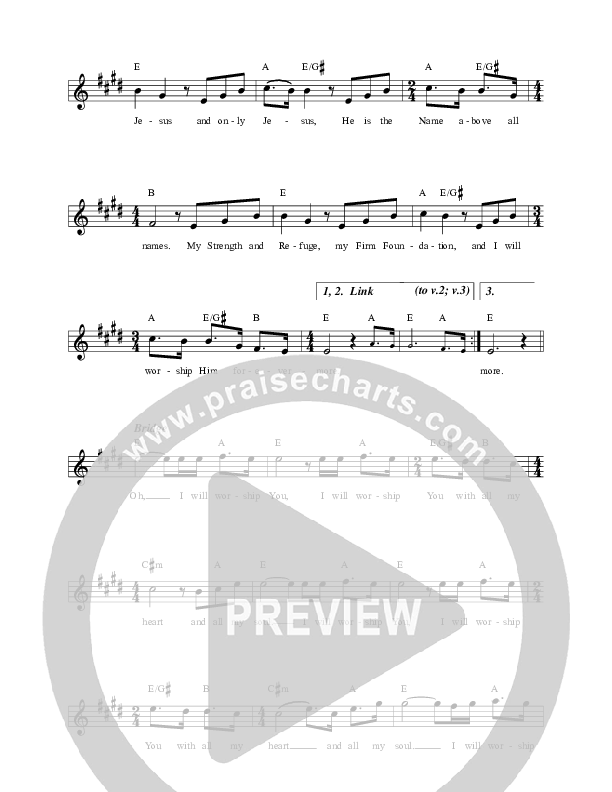 I Trust In Jesus Lead Sheet (Celtic Worship)