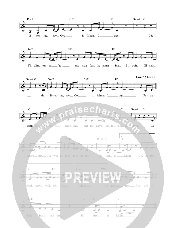 Father Of Light Lead Sheet (Celtic Worship)