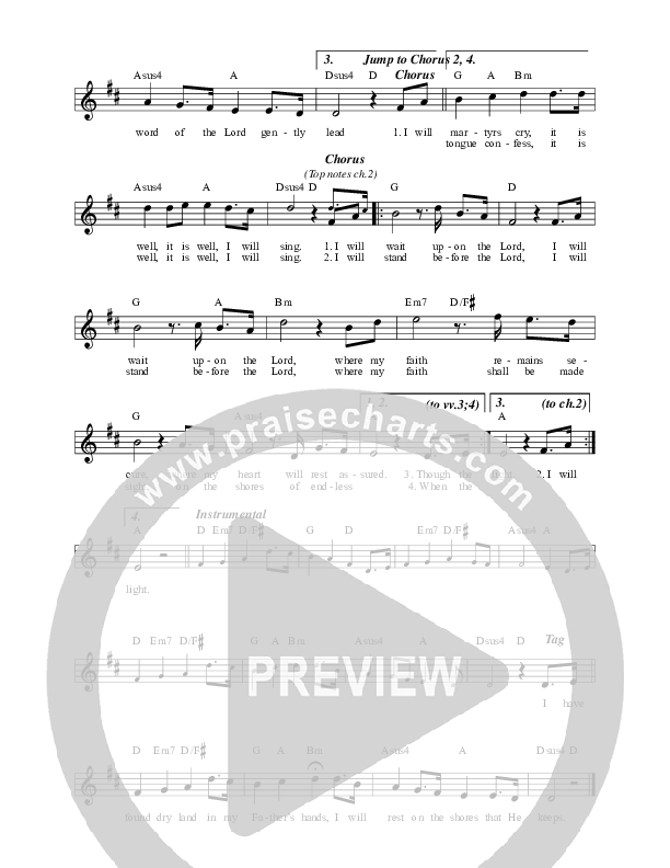 O Be Still My Soul Lead Sheet (Celtic Worship)