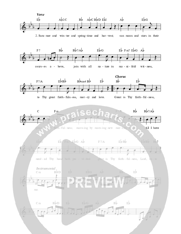 Great Is Thy Faithfulness / How He Loves Lead Sheet (Celtic Worship)