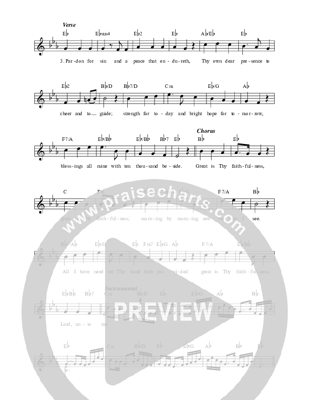 Great Is Thy Faithfulness / How He Loves Lead Sheet (Celtic Worship)