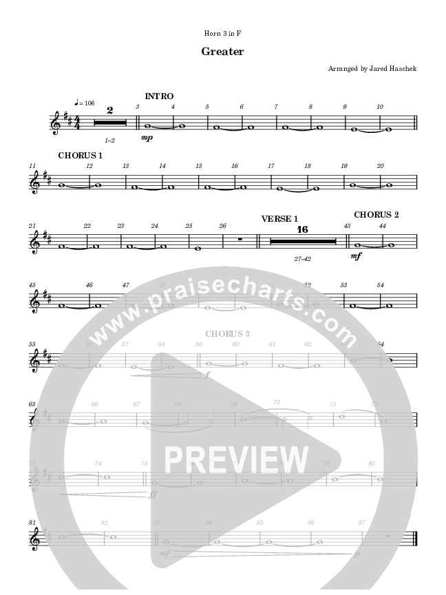 Greater French Horn 3 (Highlands Worship)