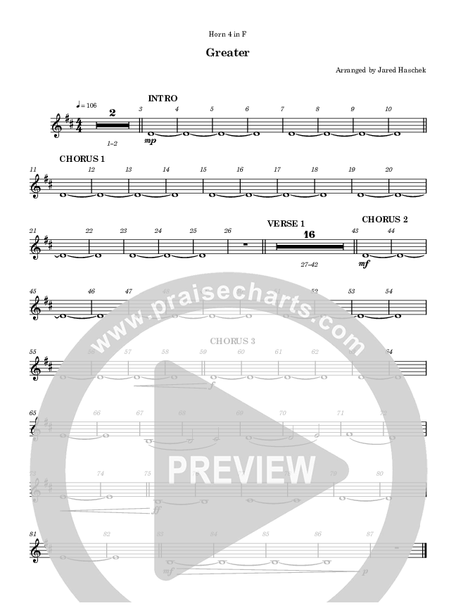 Greater French Horn (Highlands Worship)