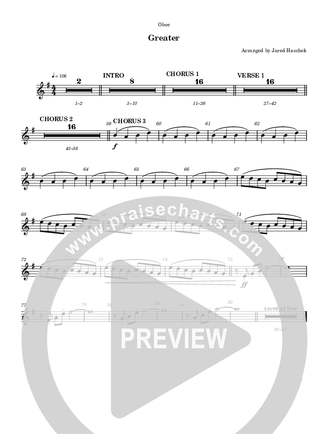 Greater Oboe (Highlands Worship)