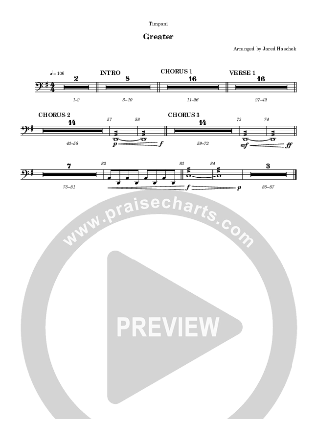 Greater Timpani (Highlands Worship)