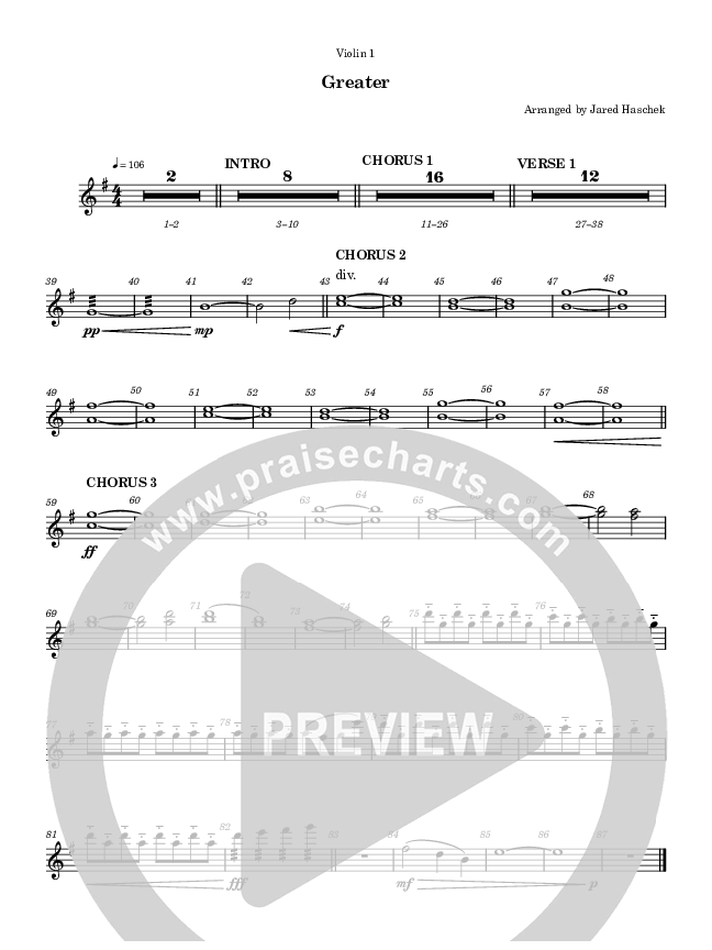 Greater Violin 1 (Highlands Worship)