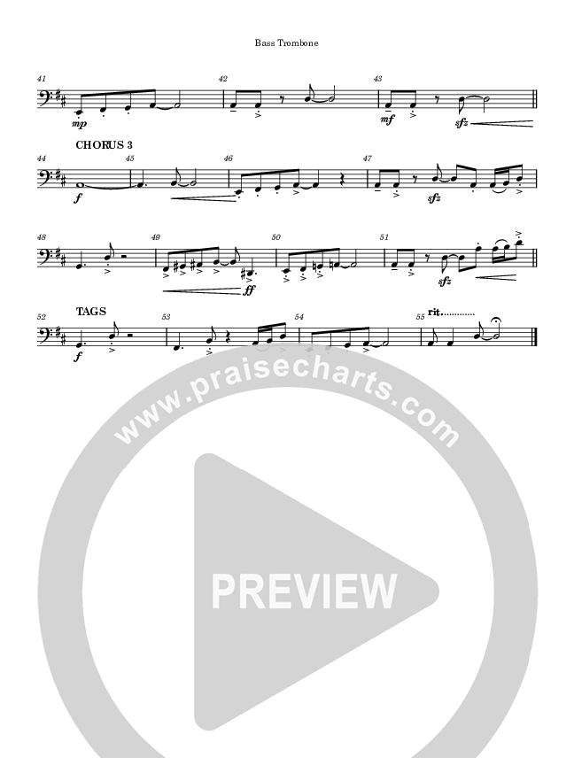 Away In a Manger Bass Trombone (Highlands Worship)