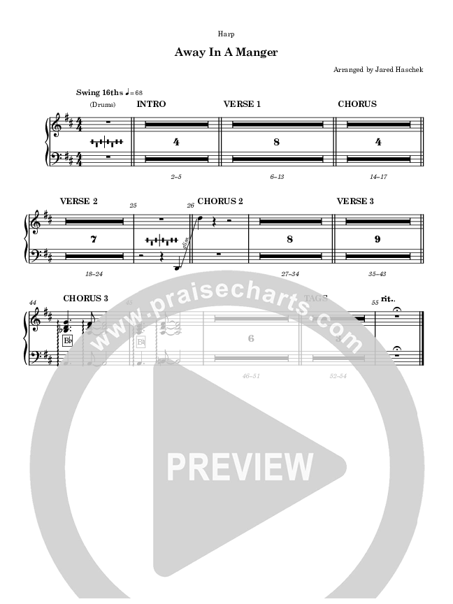 Away In a Manger Harp (Highlands Worship)