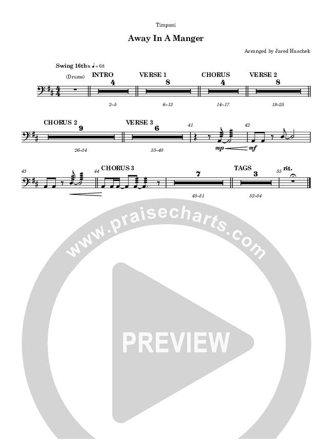 Away In a Manger Timpani (Highlands Worship)