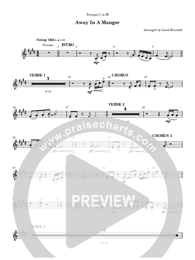 Away In a Manger Trumpet 1 (Highlands Worship)