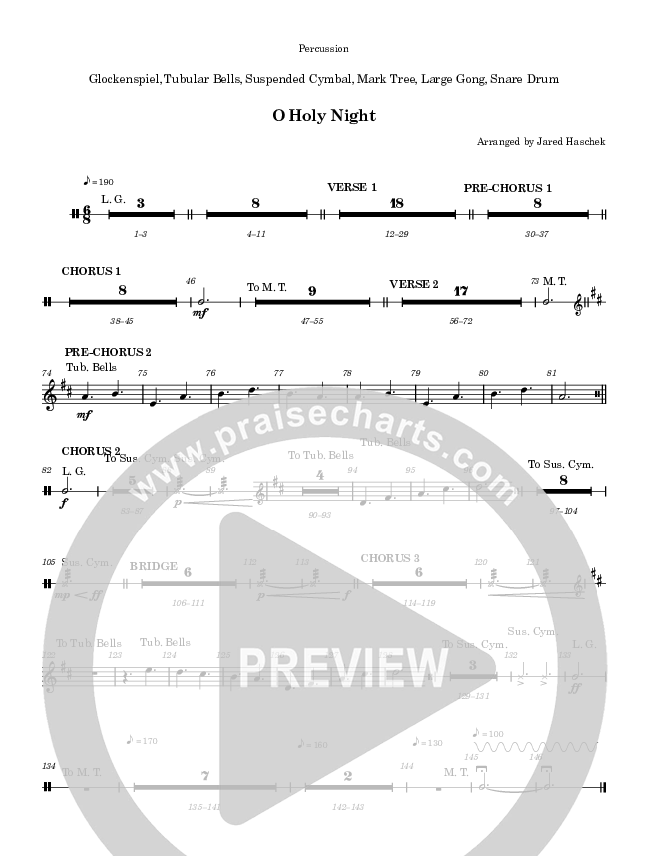 O Holy Night Percussion (Highlands Worship)