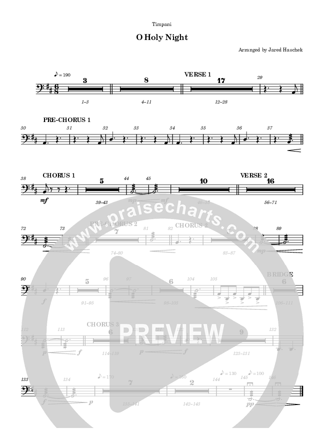 O Holy Night Timpani (Highlands Worship)