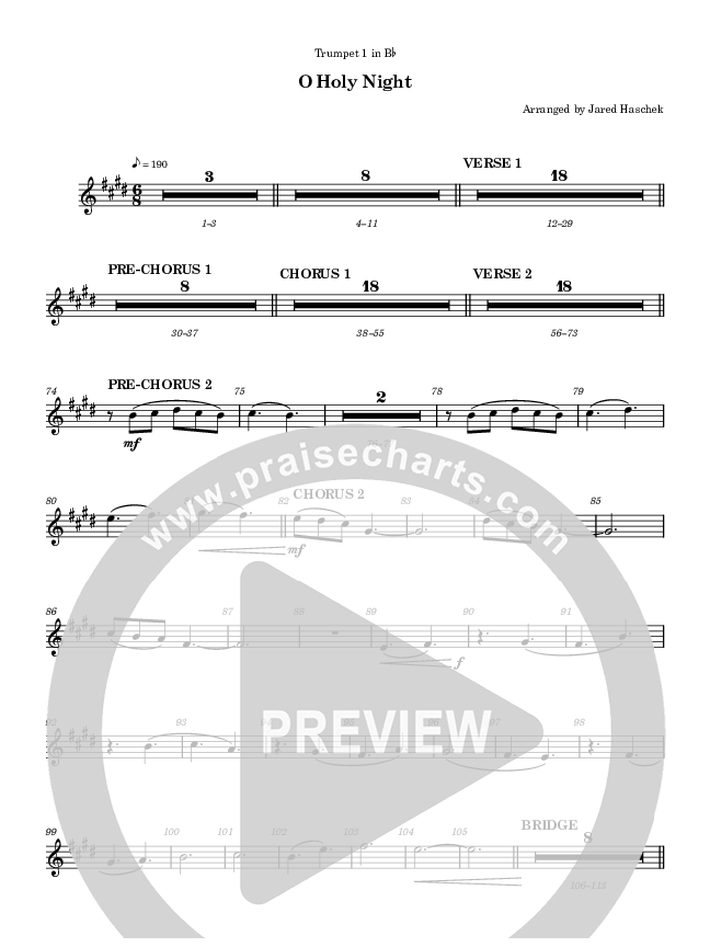 O Holy Night Trumpet 1 (Highlands Worship)