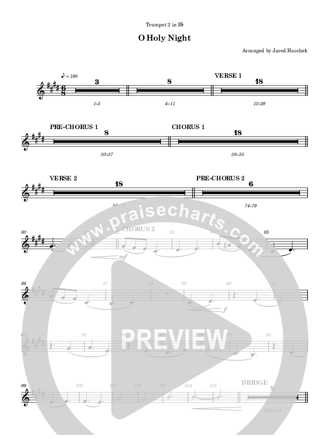 O Holy Night Trumpet 2 (Highlands Worship)