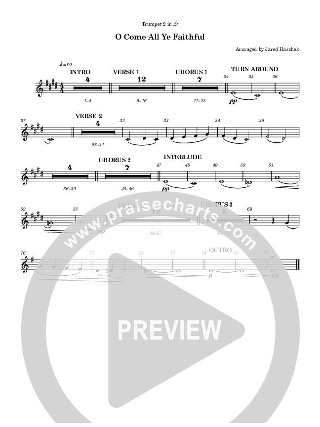 O Come All Ye Faithful Trumpet 2 (Highlands Worship)