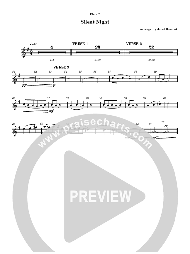 Silent Night Flute 1/2 (Highlands Worship)