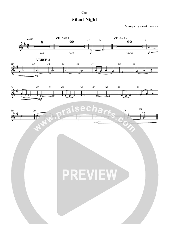 Silent Night Oboe (Highlands Worship)