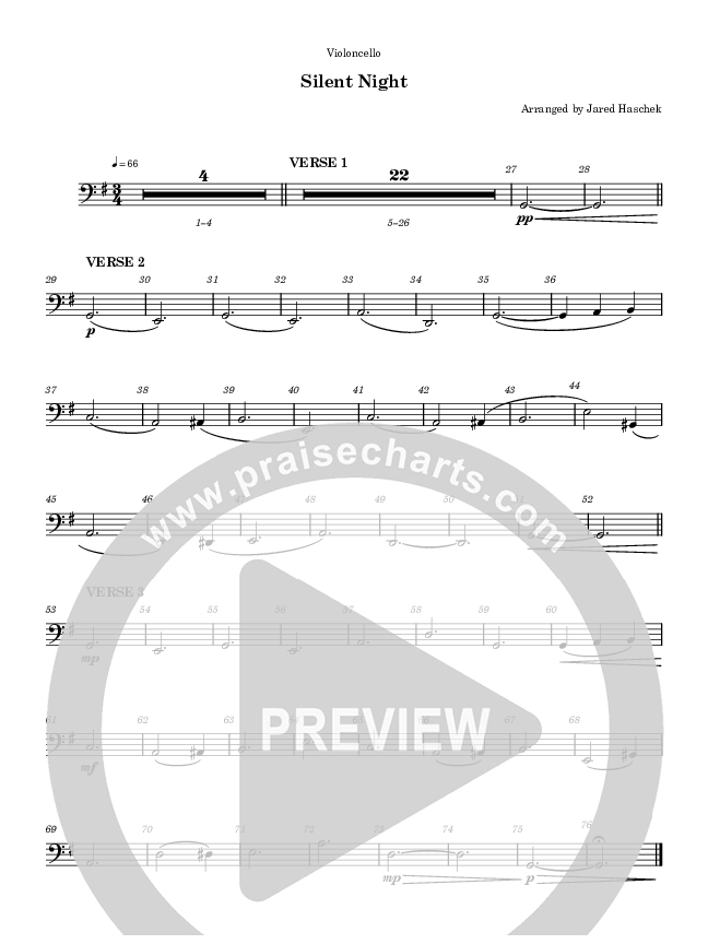 Silent Night Violincello (Highlands Worship)