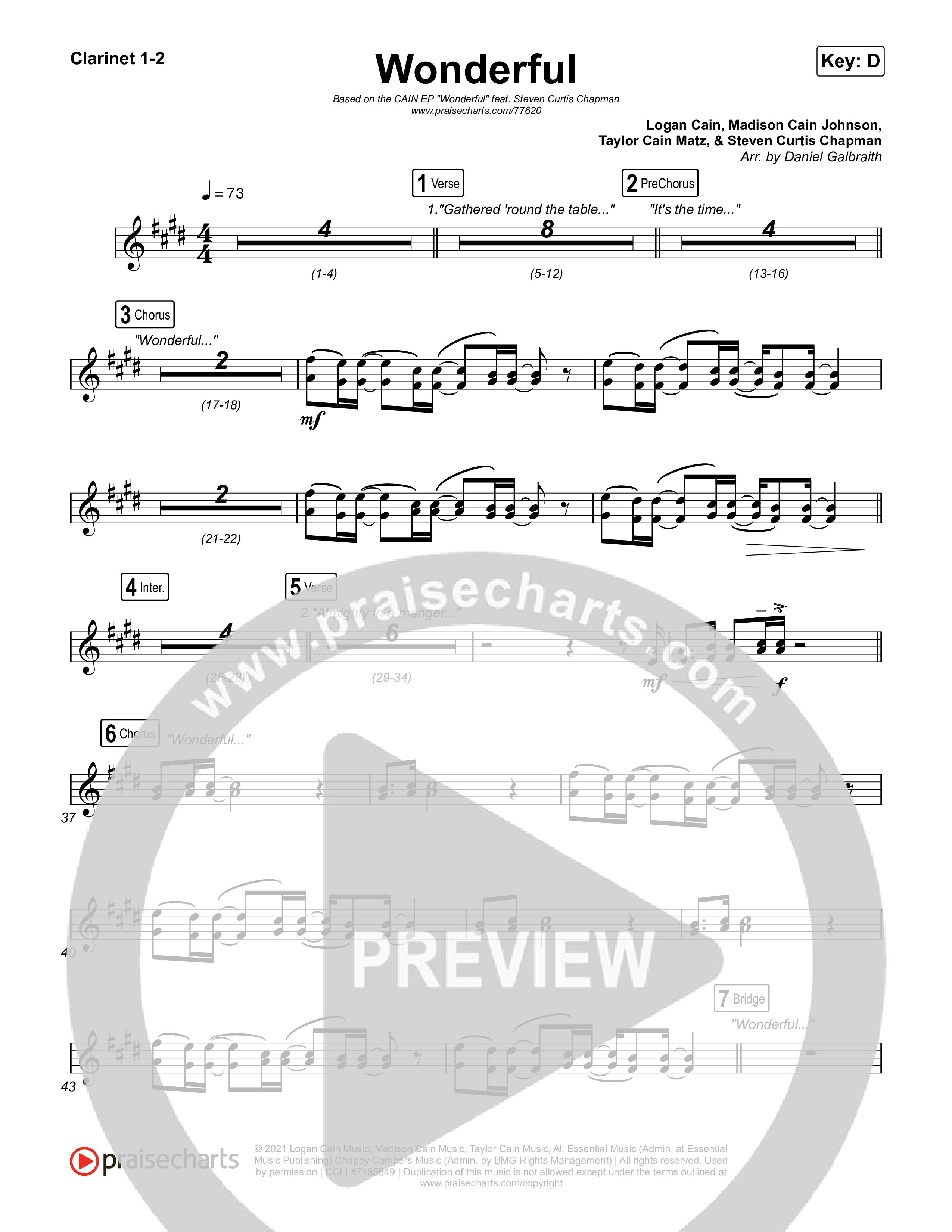 Wonderful Clarinet 1,2 (CAIN)