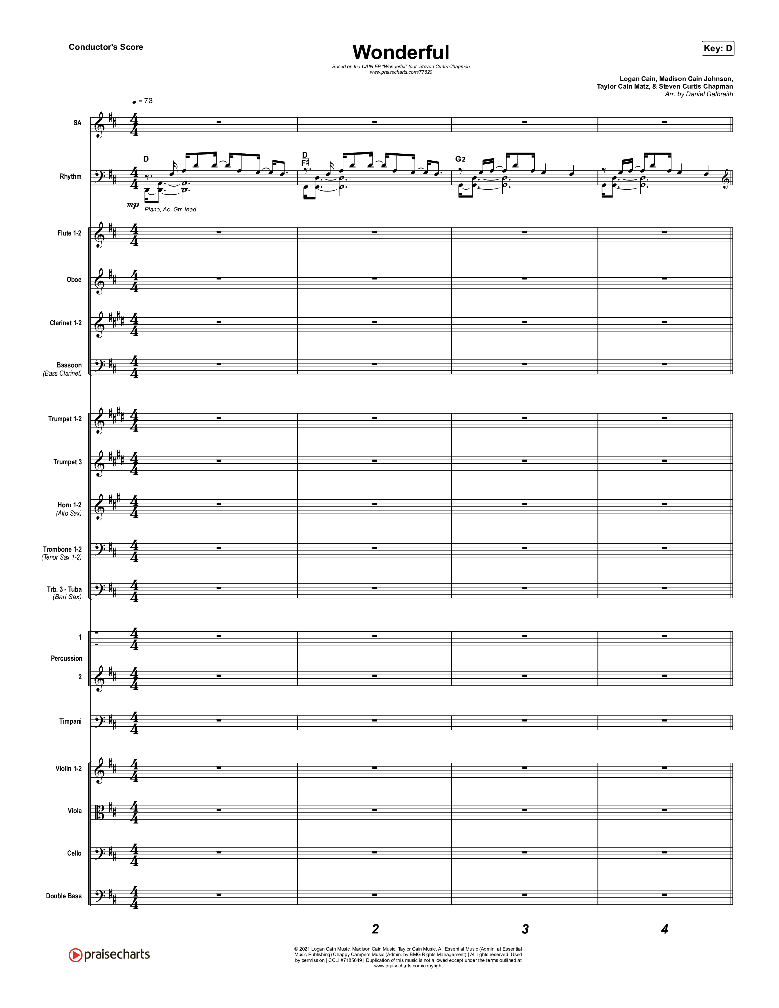 Wonderful Conductor's Score (CAIN)
