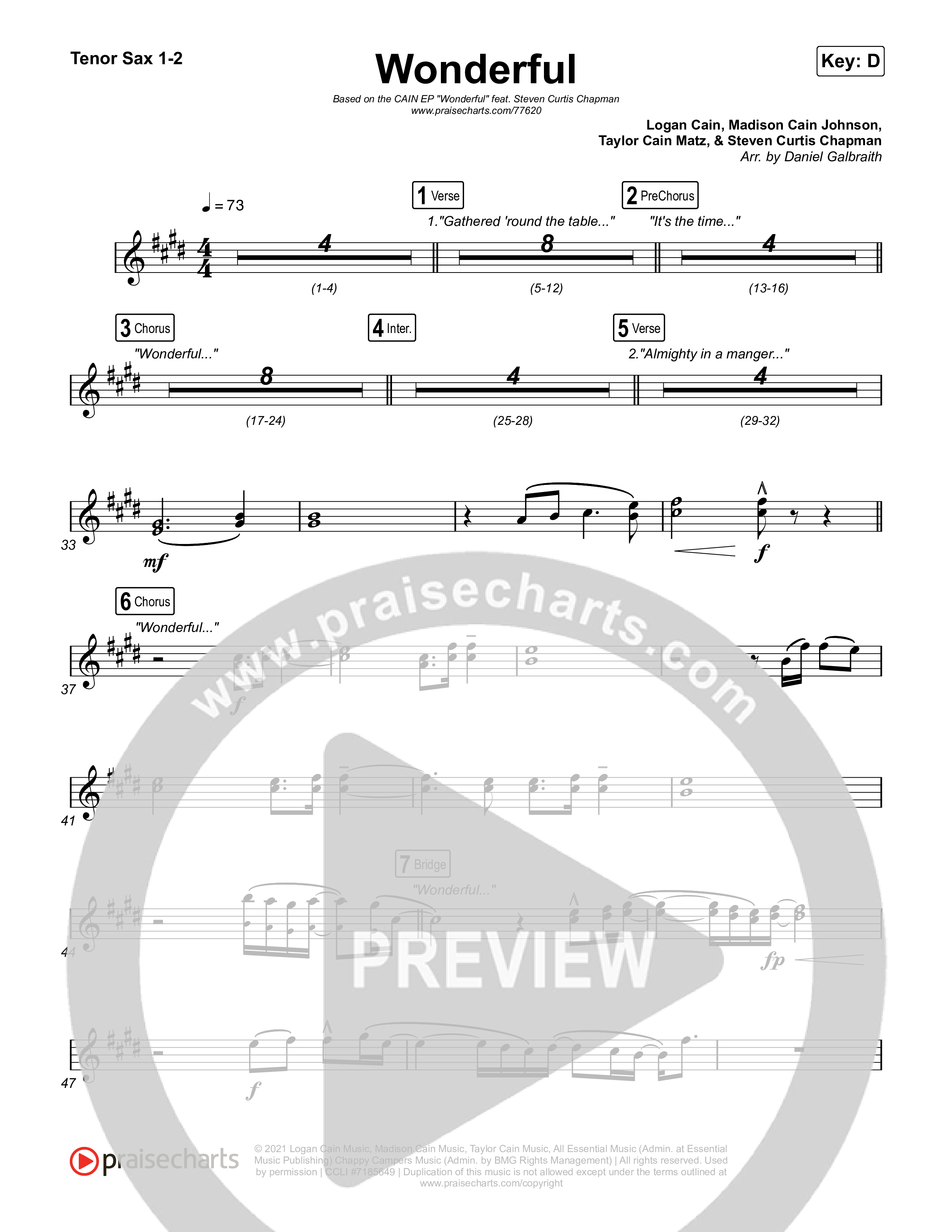 Wonderful Tenor Sax 1,2 (CAIN)