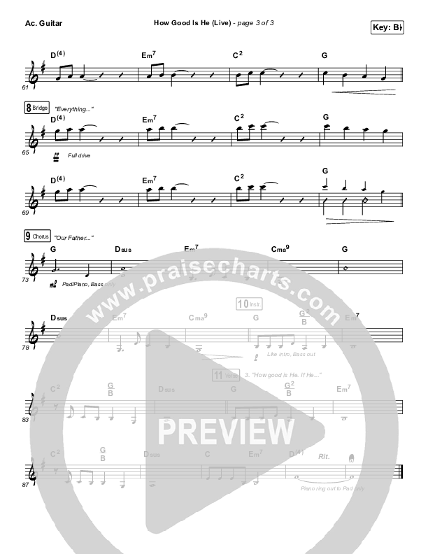 How Good Is He (Live) Acoustic Guitar (Vertical Worship)