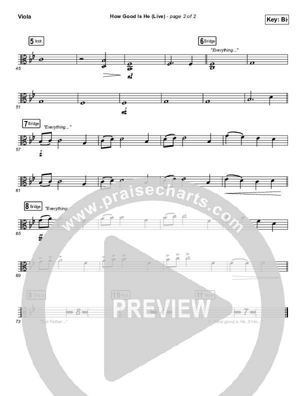 How Good Is He (Live) Viola (Vertical Worship)