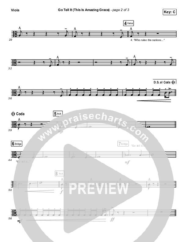 Go Tell It (This Is Amazing Grace) Viola (Life.Church Worship)