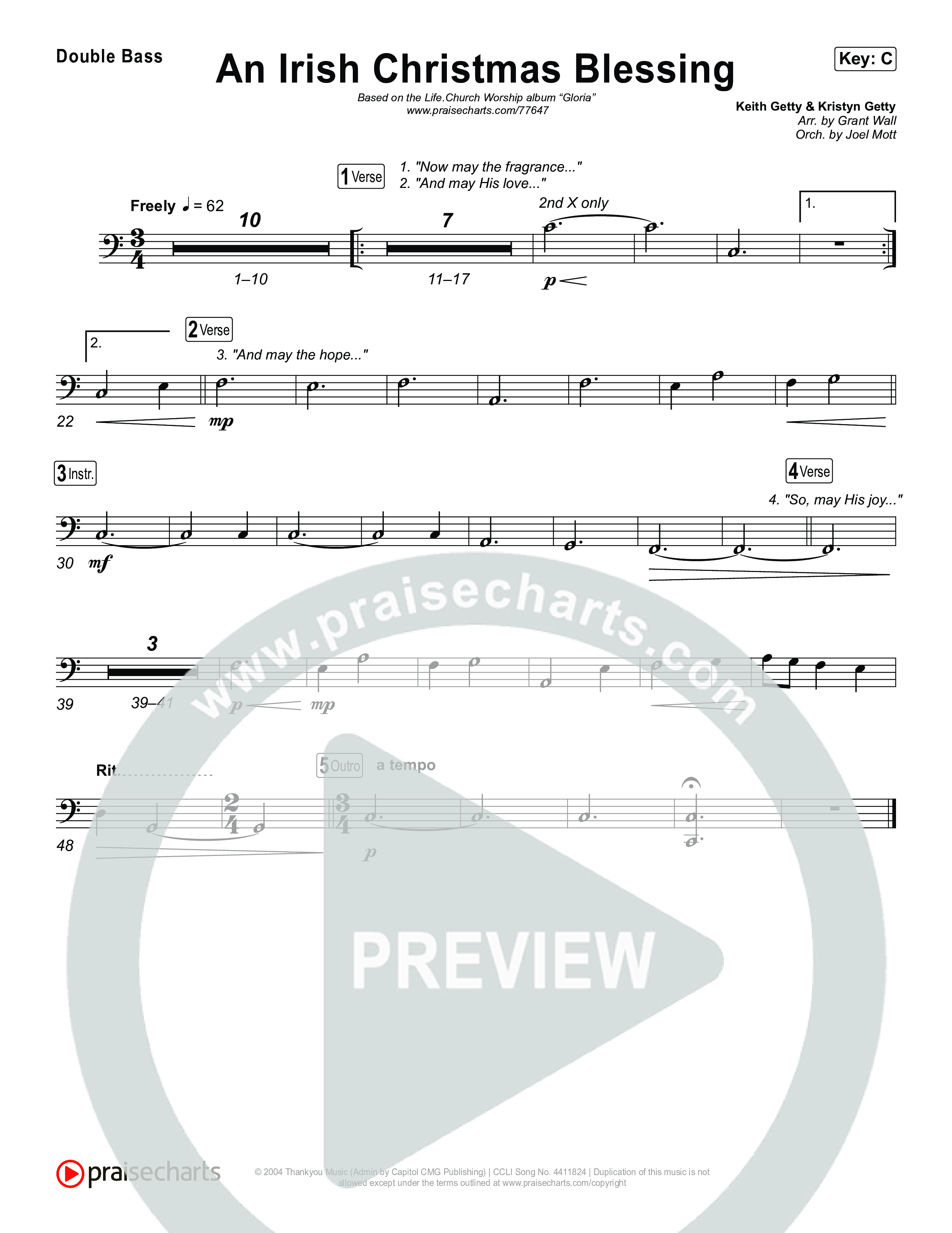 An Irish Christmas Blessing String Bass (Life.Church Worship)