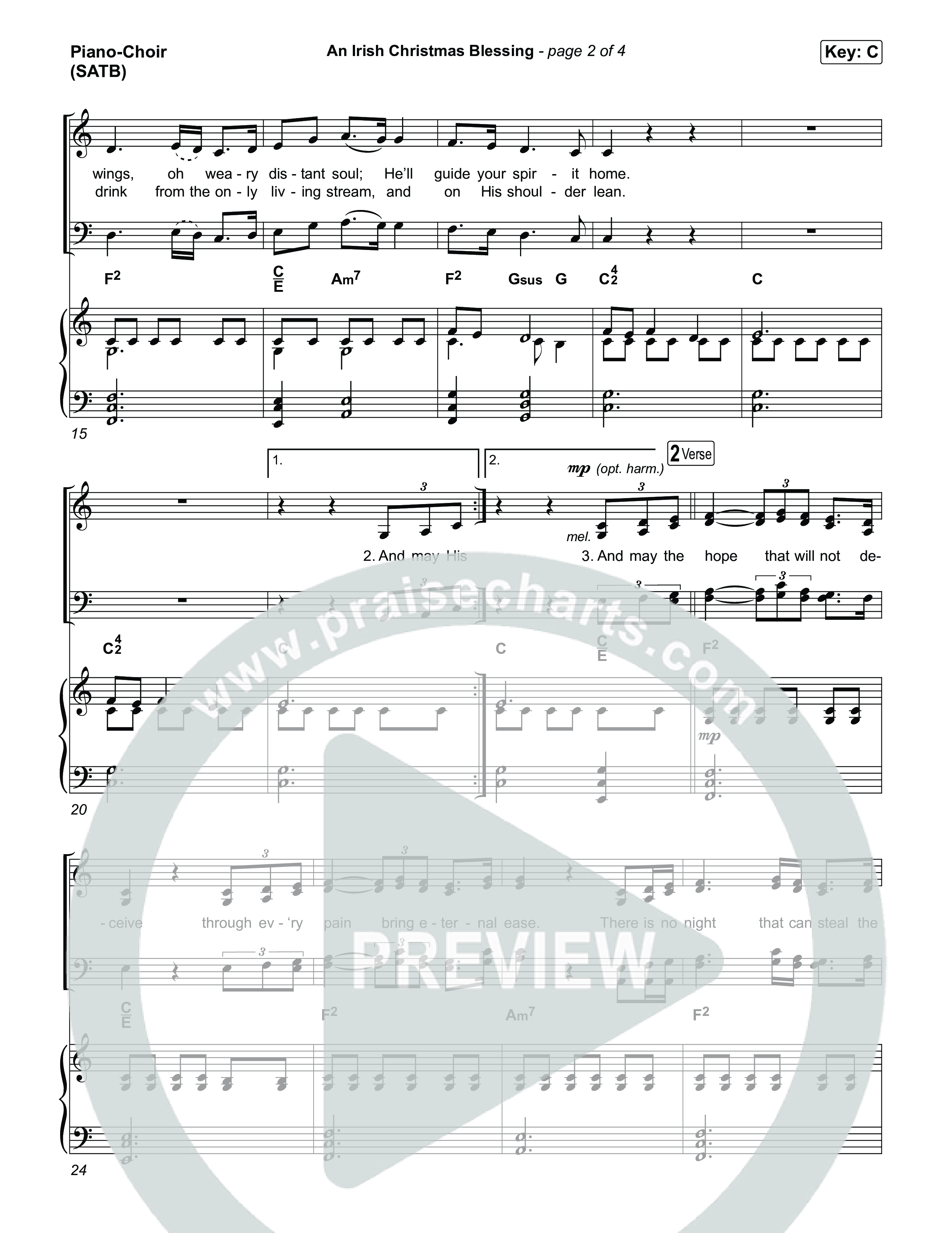 An Irish Christmas Blessing Piano/Vocal (SATB) (Life.Church Worship)