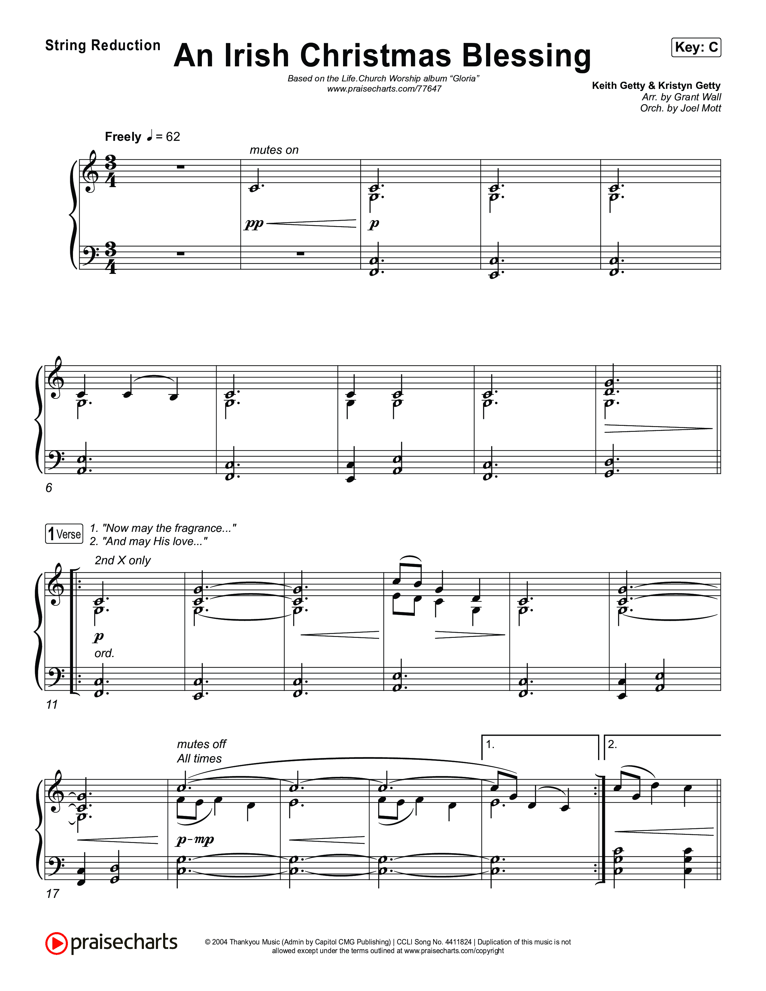 An Irish Christmas Blessing String Reduction (Life.Church Worship)