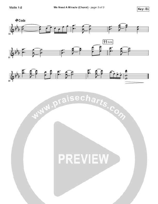 We Need A Miracle (Choral Anthem SATB) String Pack (Charity Gayle / Arr. Luke Gambill)