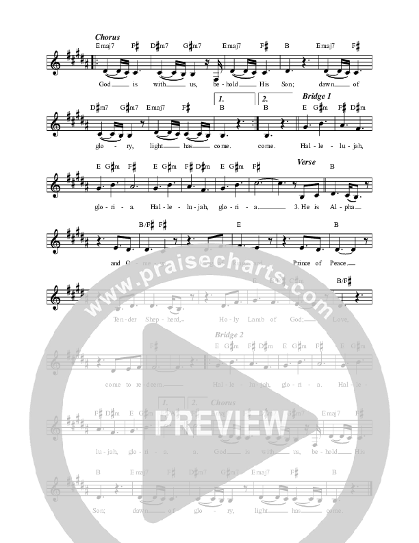 Light Has Come Lead Sheet (Sarah Kroger)