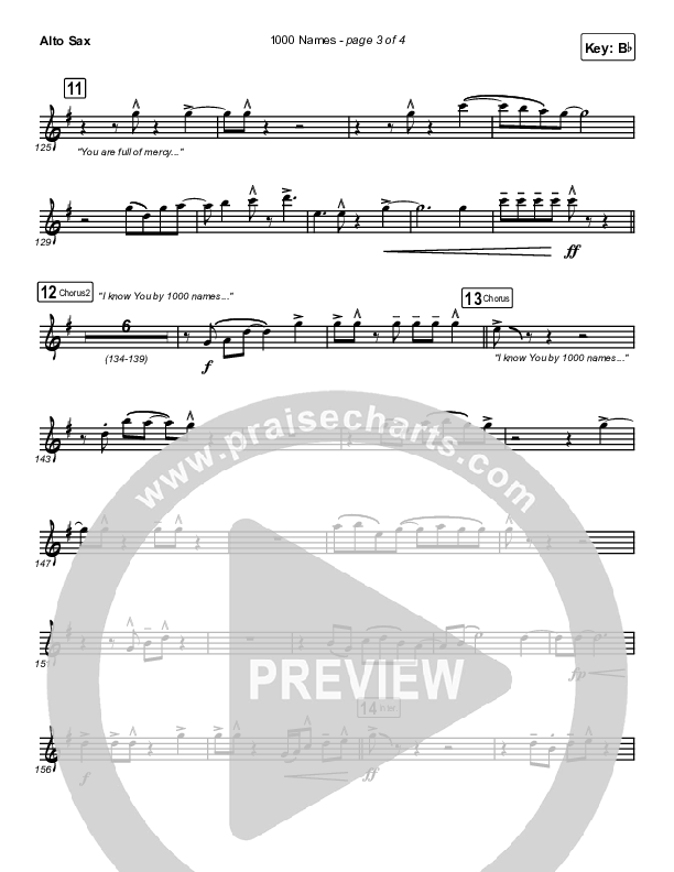 1000 Names Alto Sax (Sean Curran)