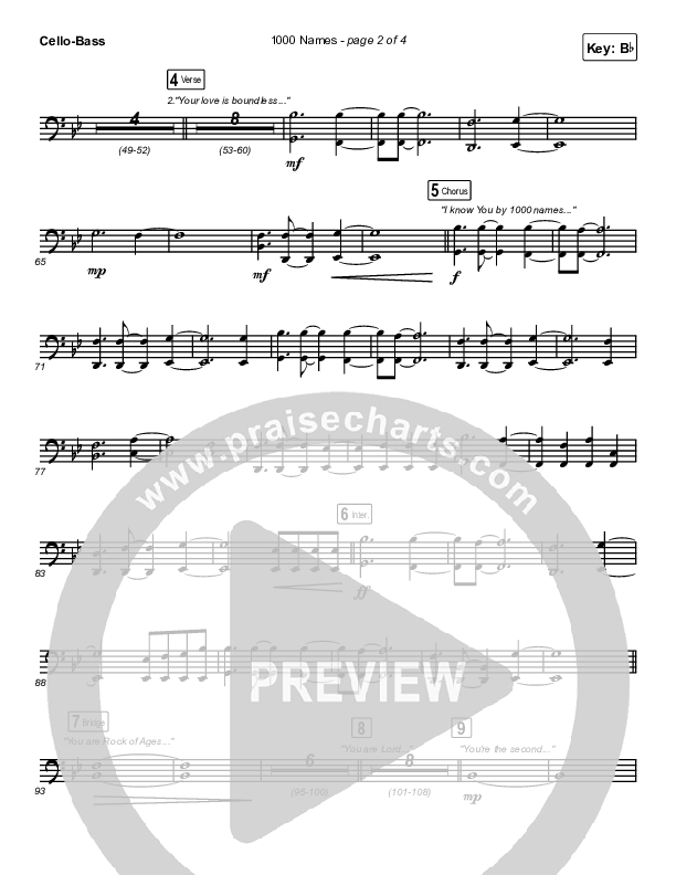 1000 Names Cello/Bass (Sean Curran)