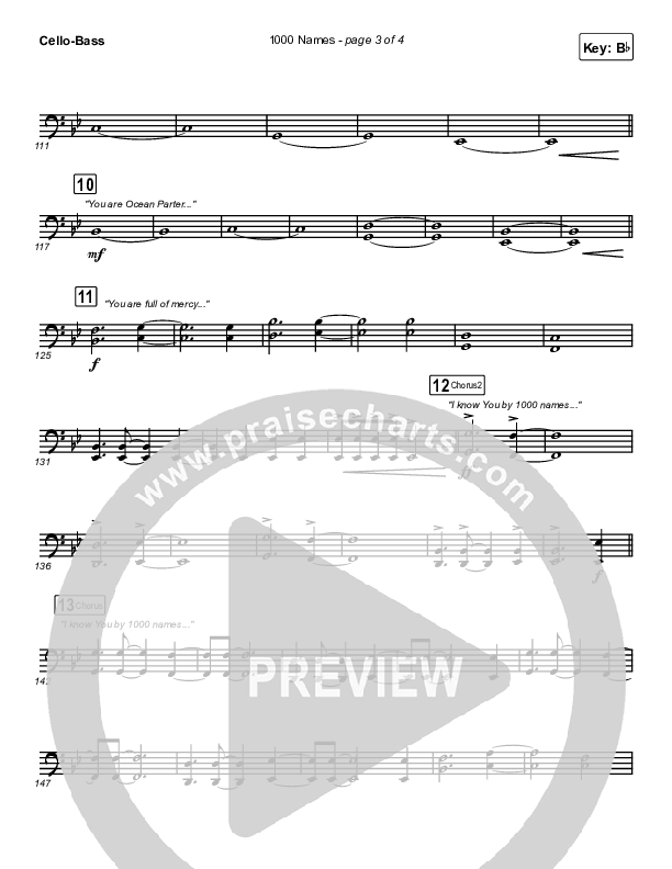 1000 Names Cello/Bass (Sean Curran)