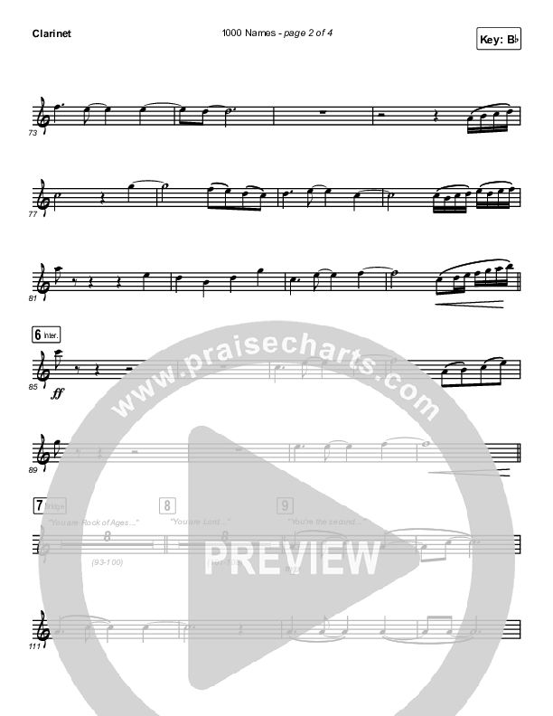 1000 Names Clarinet (Sean Curran)