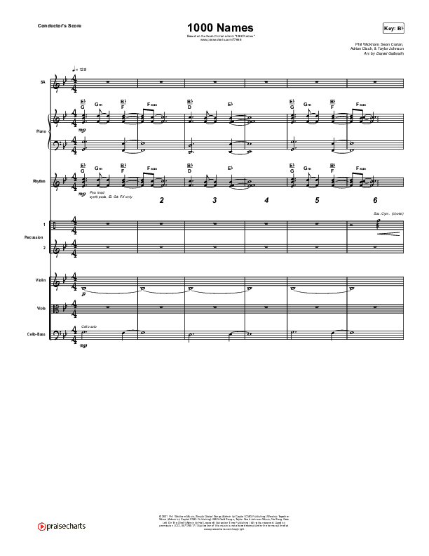 1000 Names Conductor's Score (Sean Curran)