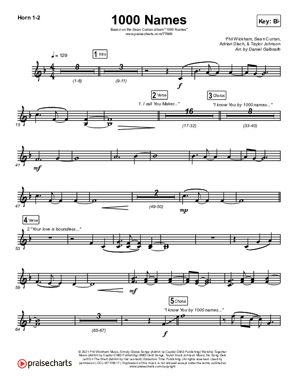 1000 Names Brass Pack (Sean Curran)